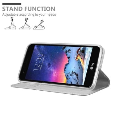 LG K8 2017 lommebokdeksel etui (sølv)