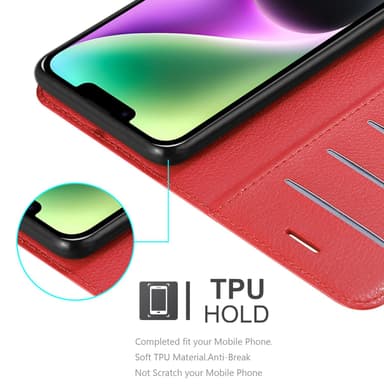 iPhone 14 Deksel Etui Case (rød)