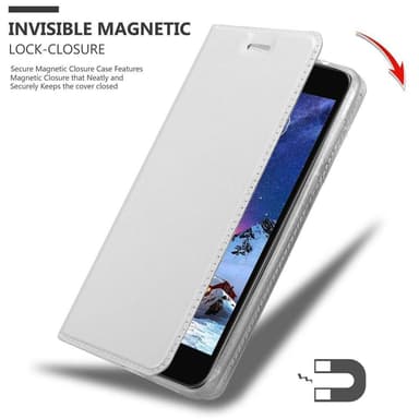 LG K8 2017 lommebokdeksel etui (sølv)