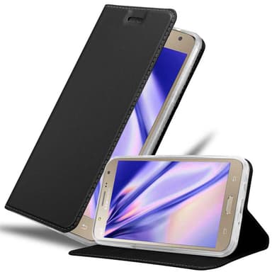Samsung Galaxy J7 2015 lommebokdeksel etui (svart)