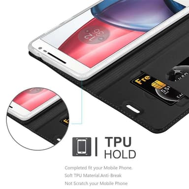 Motorola MOTO G4 / G4 PLUS lommebokdeksel etui (svart)