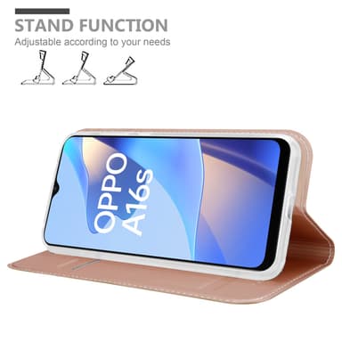 Oppo A16s / A54s lommebokdeksel etui (rosa)