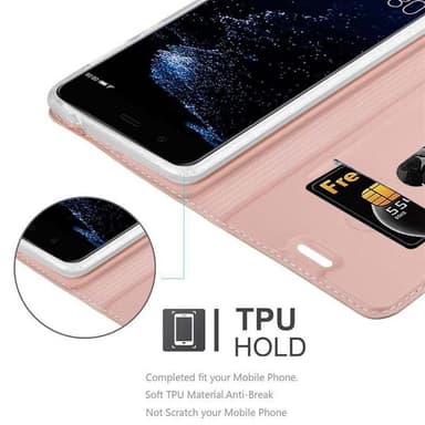 Huawei P10 PLUS lommebokdeksel etui (rosa)