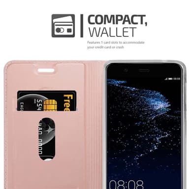 Huawei P10 PLUS lommebokdeksel etui (rosa)