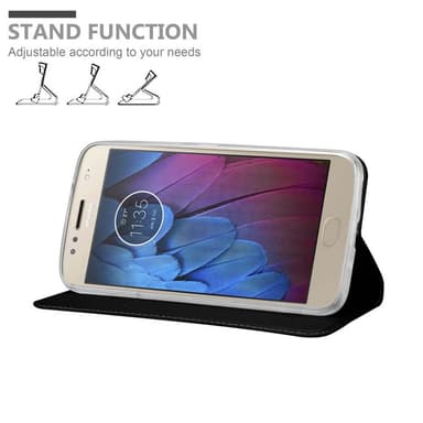 Motorola MOTO G5S PLUS lommebokdeksel etui (svart)