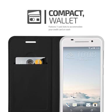 HTC ONE A9 lommebokdeksel etui (svart)