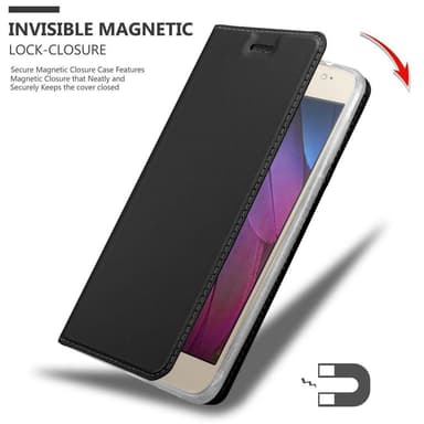 Motorola MOTO G5S PLUS lommebokdeksel etui (svart)