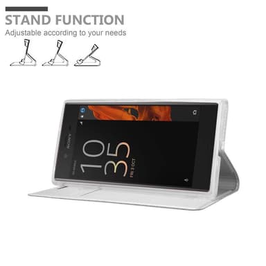 Sony Xperia XZ / XZs lommebokdeksel etui (sølv)