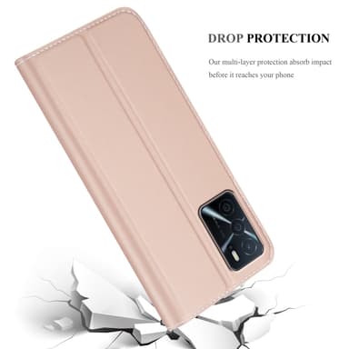Oppo A16s / A54s lommebokdeksel etui (rosa)