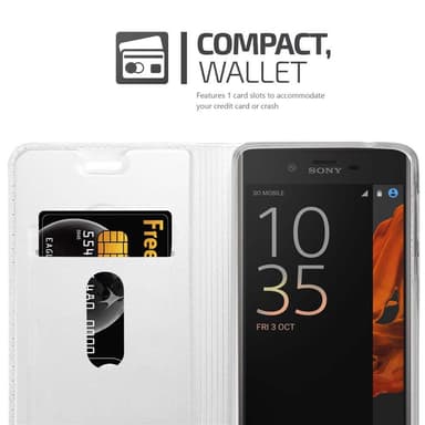 Sony Xperia XZ / XZs lommebokdeksel etui (sølv)