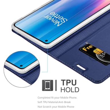 OnePlus Nord CE 2 5G lommebokdeksel etui (blå)