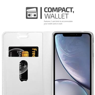 iPhone XS MAX lommebokdeksel etui (sølv)