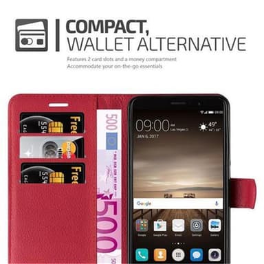 Huawei MATE 9 Deksel Etui Case (rød)