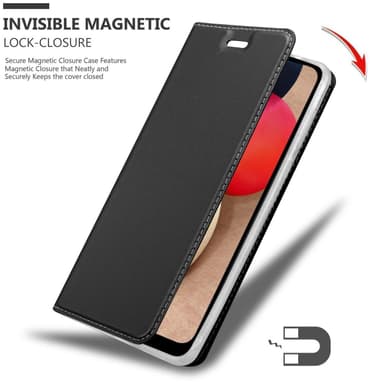 Samsung Galaxy A02s lommebokdeksel etui (svart)