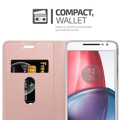 Motorola MOTO G4 / G4 PLUS lommebokdeksel etui (rosa)