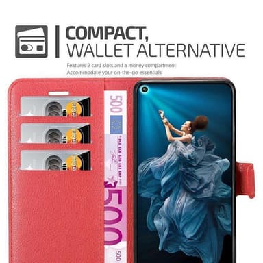 Honor 20 / 20S / Huawei NOVA 5T Deksel Etui Case (rød)