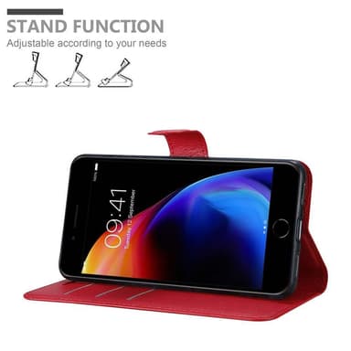 iPhone 7 PLUS / 7S PLUS / 8 PLUS Deksel Etui Case (rød)