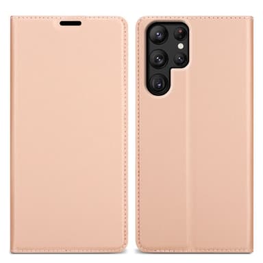 Samsung Galaxy S22 ULTRA lommebokdeksel etui (rosa)