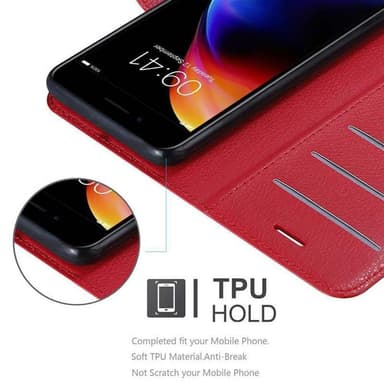 iPhone 7 PLUS / 7S PLUS / 8 PLUS Deksel Etui Case (rød)