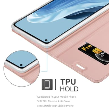 Realme 7 5G lommebokdeksel etui (rosa)
