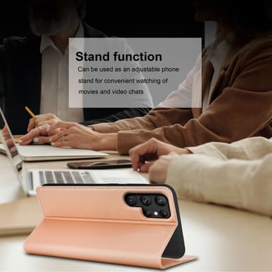 Samsung Galaxy S22 ULTRA lommebokdeksel etui (rosa)
