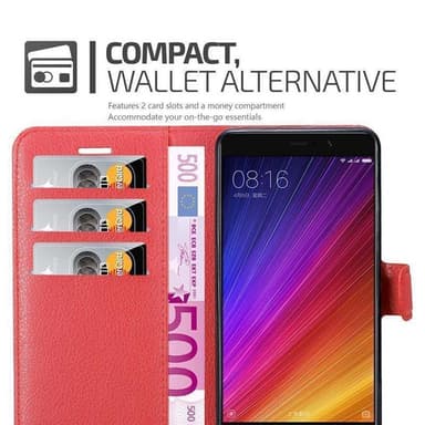 Xiaomi Mi 5s PLUS Deksel Etui Case (rød)