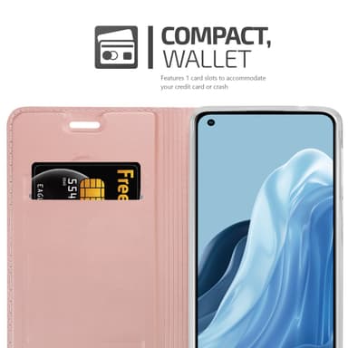 Realme 7 5G lommebokdeksel etui (rosa)
