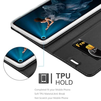 Honor 20 PRO lommebokdeksel etui (svart)