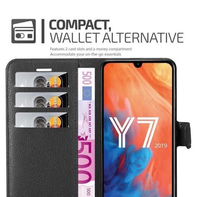 Huawei Y7 2019 / Y7 PRIME 2019 Deksel Etui Case (svart)