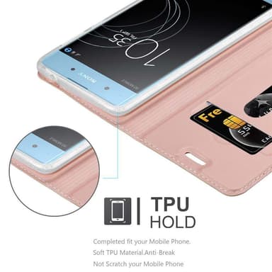 Sony Xperia XA1 PLUS lommebokdeksel etui (rosa)