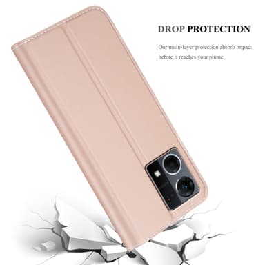 Realme 7 5G lommebokdeksel etui (rosa)