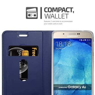 Samsung Galaxy A8 2015 lommebokdeksel etui (blå)