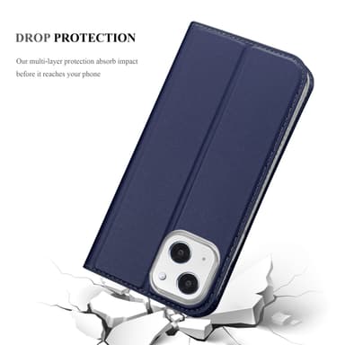 iPhone 13 MINI lommebokdeksel etui (blå)