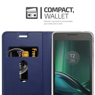Motorola MOTO G4 PLAY lommebokdeksel etui (blå)