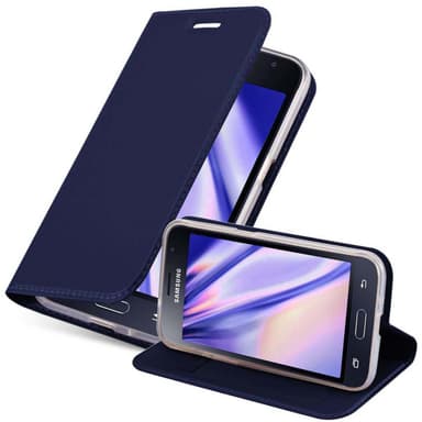 Samsung Galaxy J1 2015 lommebokdeksel etui (blå)