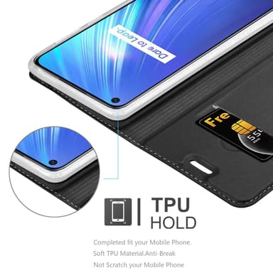 Realme 6 4G / 6s lommebokdeksel etui (svart)