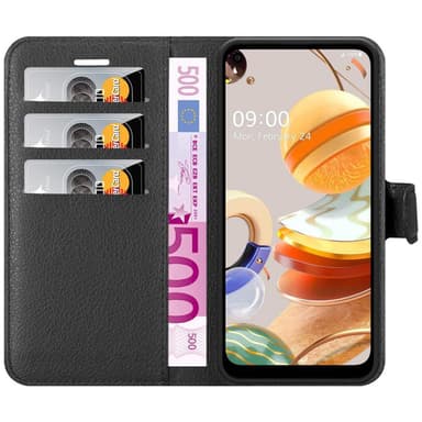 LG K61 Deksel Etui Case (svart)