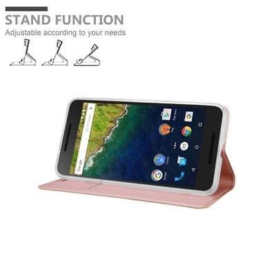 Huawei Google NEXUS 6P lommebokdeksel etui (rosa)