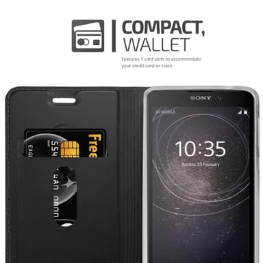 Sony Xperia L2 lommebokdeksel etui (svart)