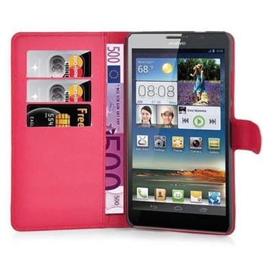 Huawei D3 MATE 7 Deksel Etui Case (rød)