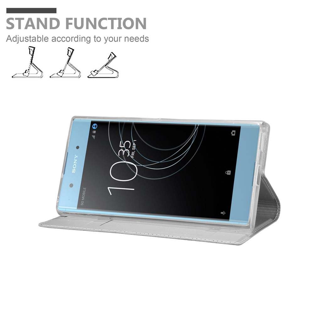 Sony Xperia XA1 PLUS lommebokdeksel etui (sølv)