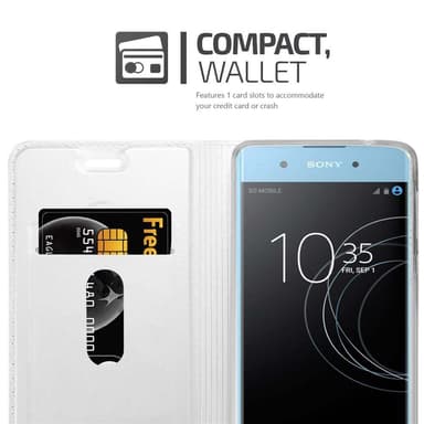Sony Xperia XA1 PLUS lommebokdeksel etui (sølv)