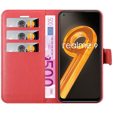 Realme 9 4G / 9 PRO+ Deksel Etui Case (rød)