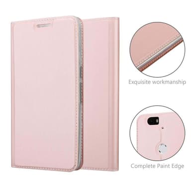 Huawei Google NEXUS 6P lommebokdeksel etui (rosa)