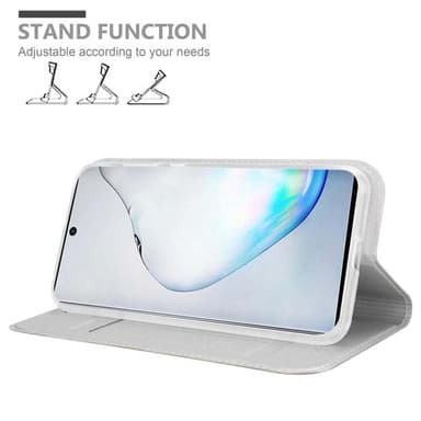Samsung Galaxy NOTE 10 lommebokdeksel etui (sølv)