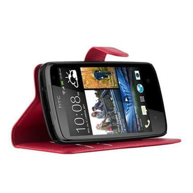 HTC Desire 500 Deksel Etui Case (rød)