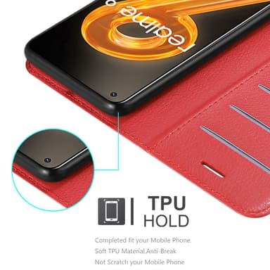 Realme 9 4G / 9 PRO+ Deksel Etui Case (rød)