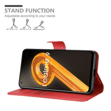 Realme 9 4G / 9 PRO+ Deksel Etui Case (rød)