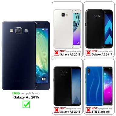 Samsung Galaxy A5 2015 lommebokdeksel etui (sølv)