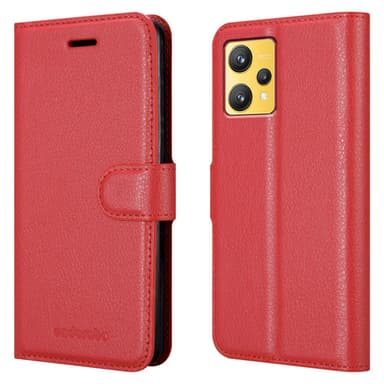 Realme 9 4G / 9 PRO+ Deksel Etui Case (rød)
